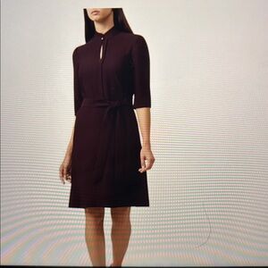 Hobbs London Lois keyhole belted dress